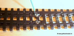 Ein Draht angelötet